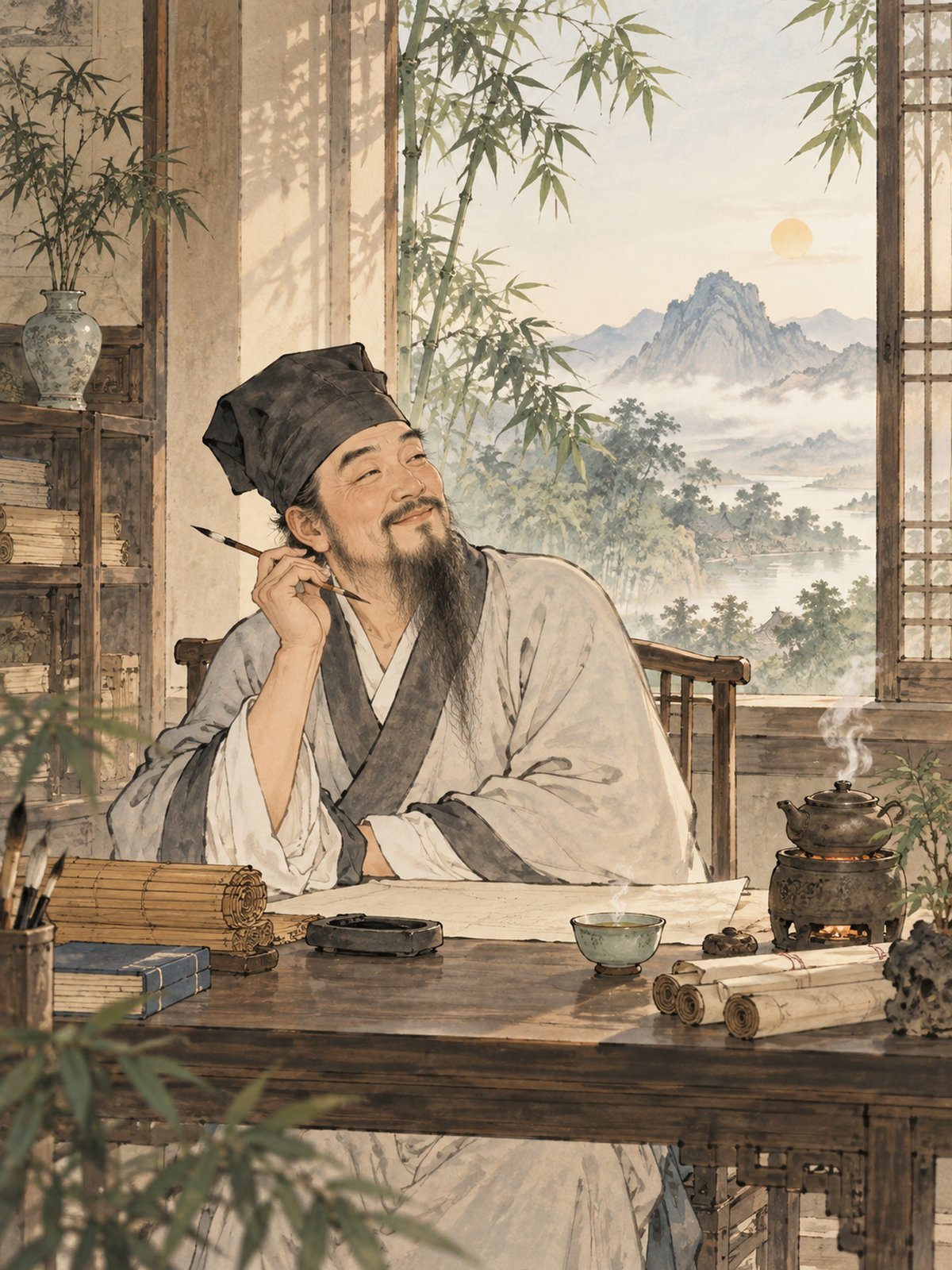 与《仇池笔记》核心内容相呼应的主题插图