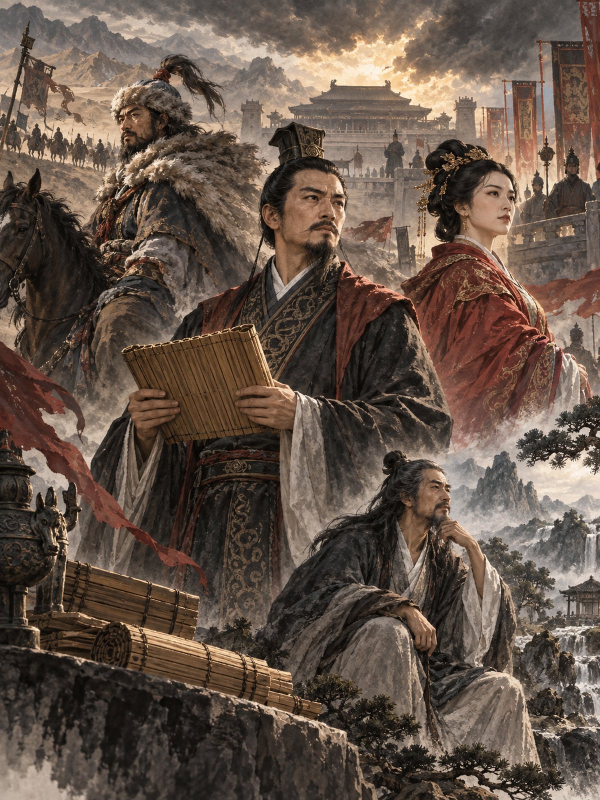 与《后汉书》核心内容相呼应的主题插图