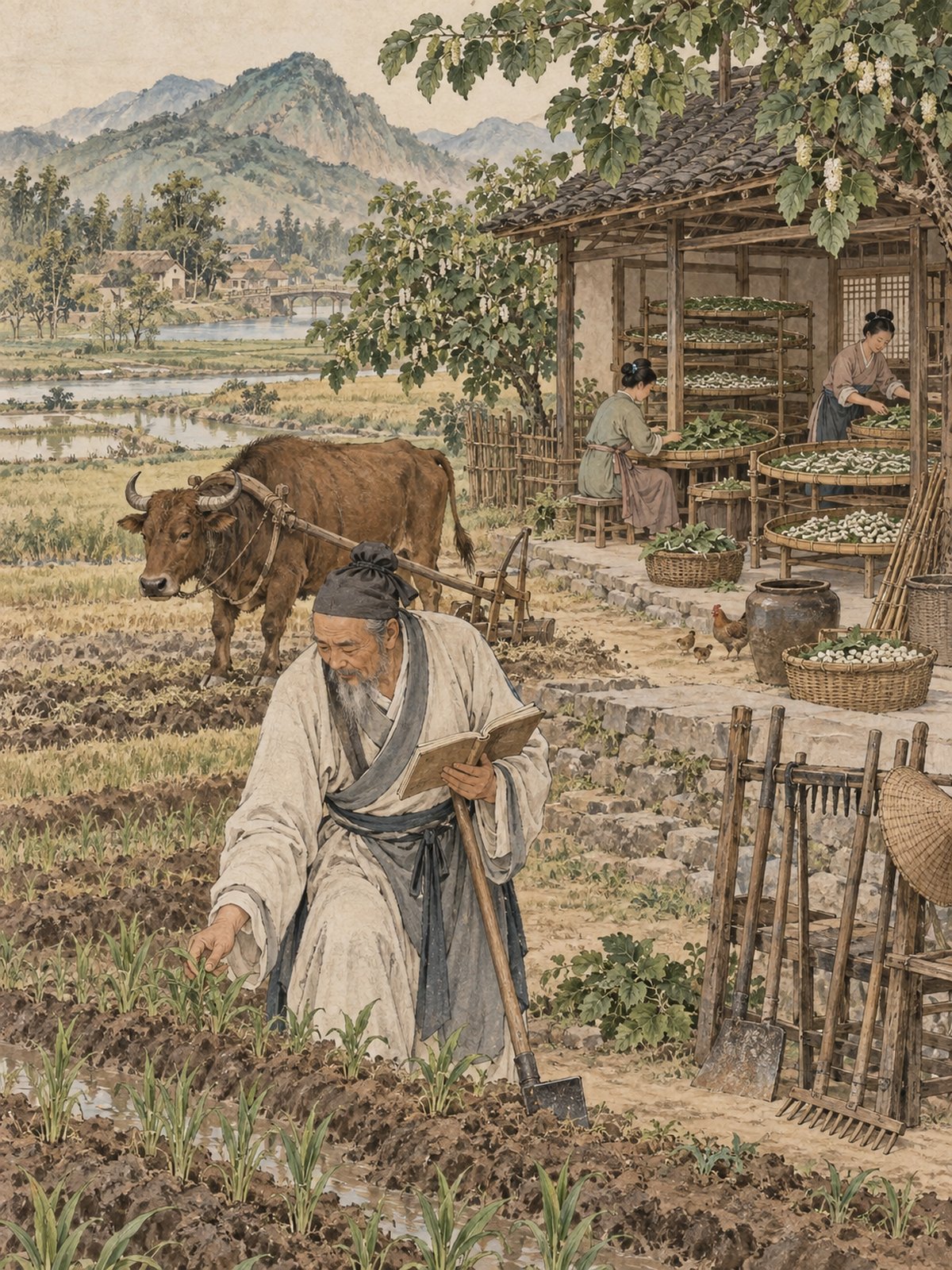 与《农书》核心内容相呼应的主题插图