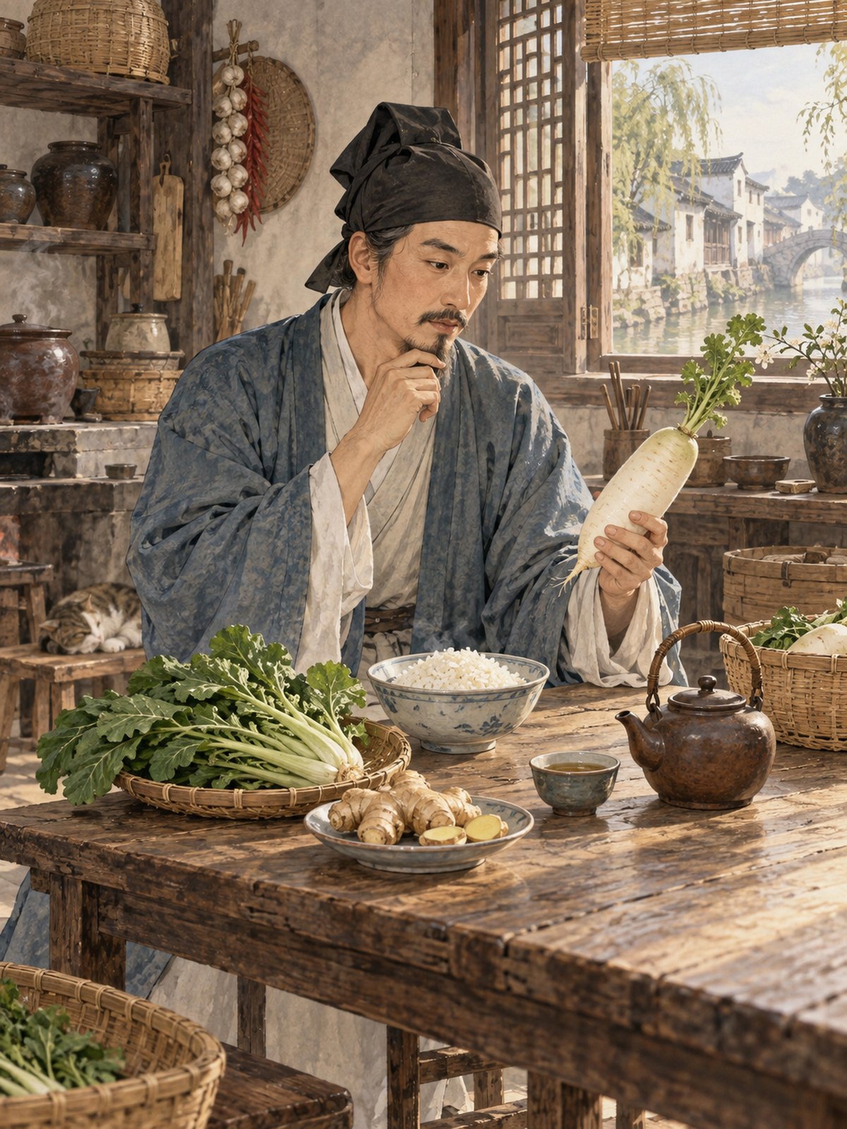 与《食鉴本草》核心内容相呼应的主题插图