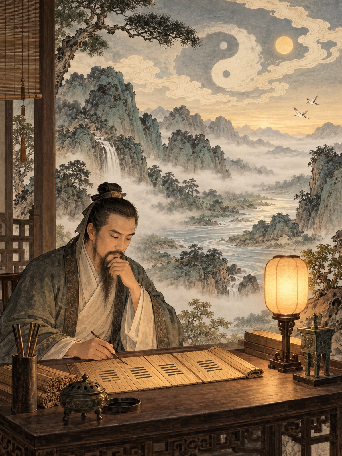 与《周易》核心内容相呼应的主题插图