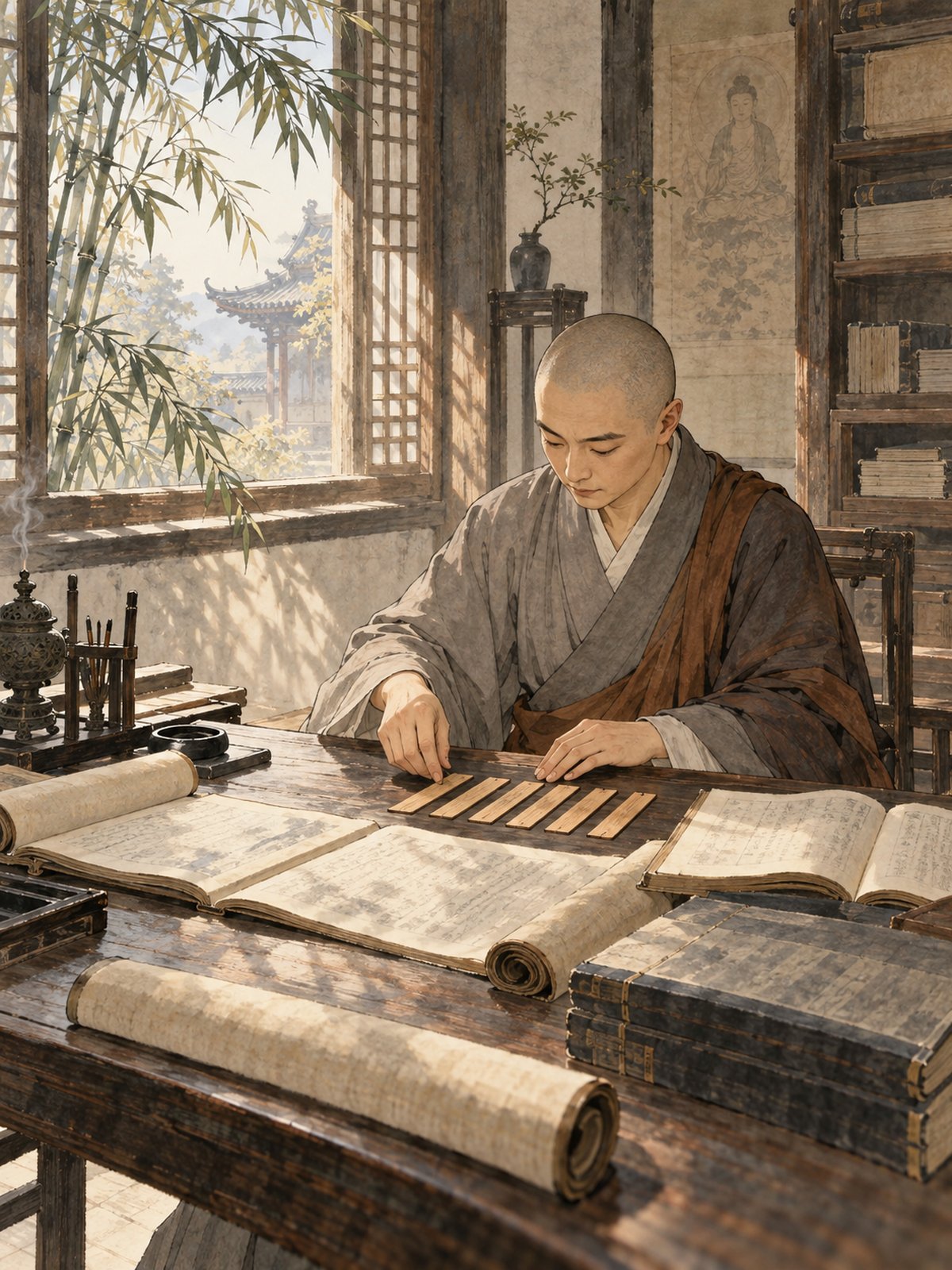与《阿弥陀经通赞疏》核心内容相呼应的主题插图