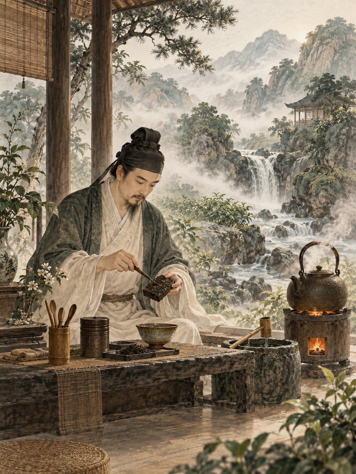 与《茶经》核心内容相呼应的主题插图