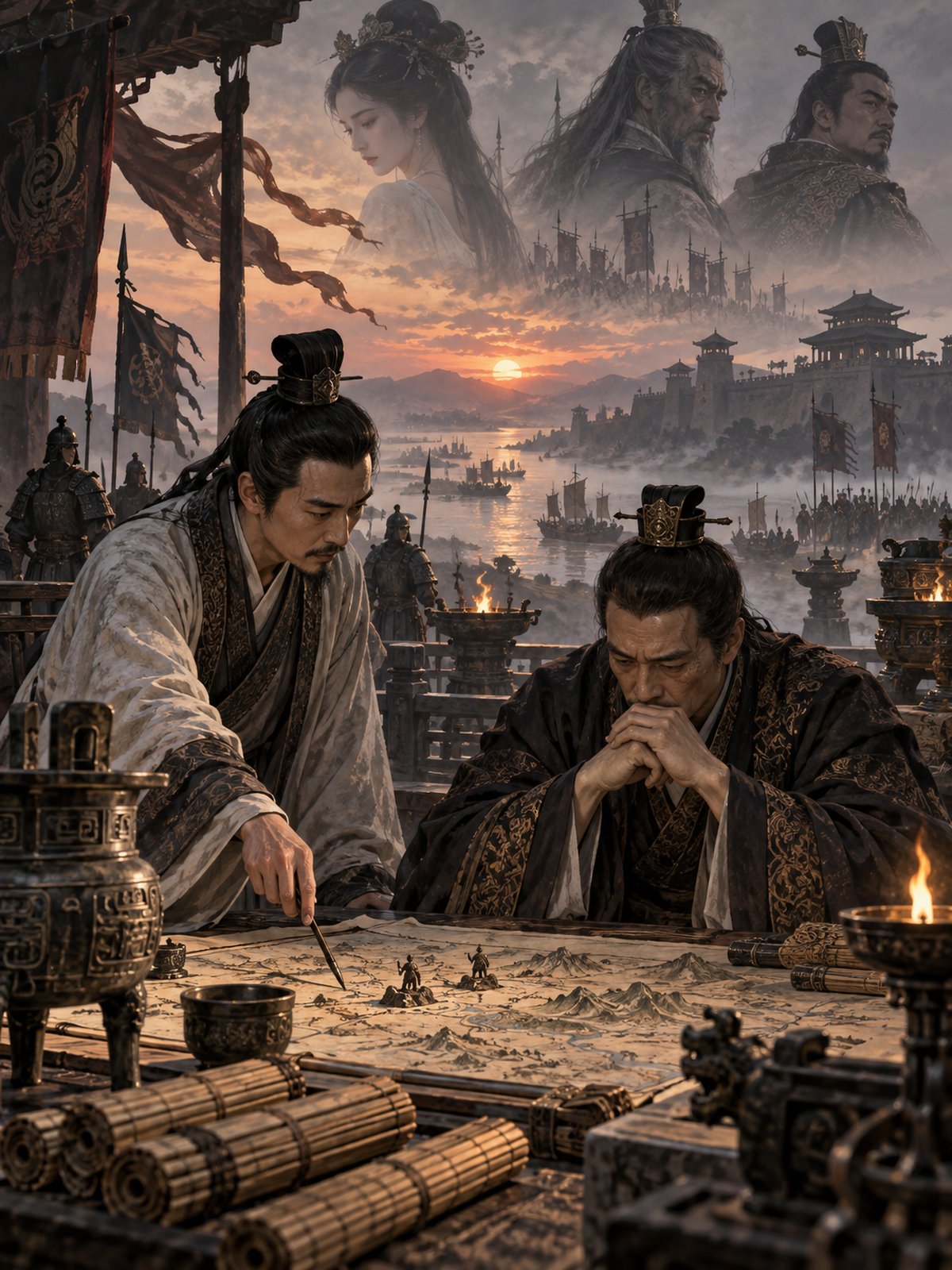 与《吴越春秋》核心内容相呼应的主题插图