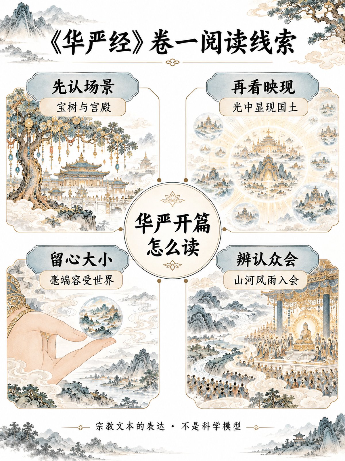 《大方广佛华严经》竖版专业思维导图